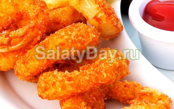 Луковые кольца в кляре – классический рецепт