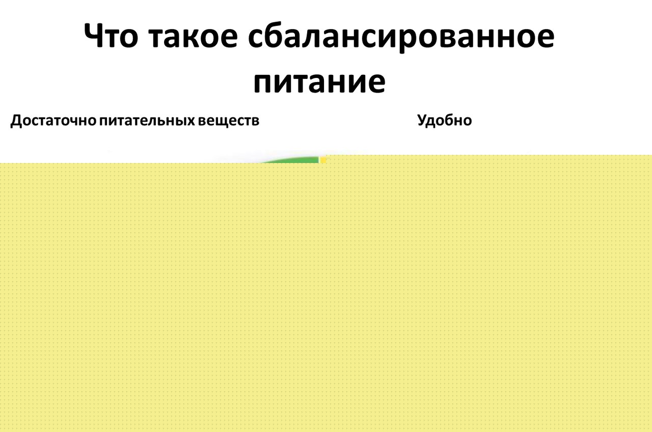 сбалансированное питание